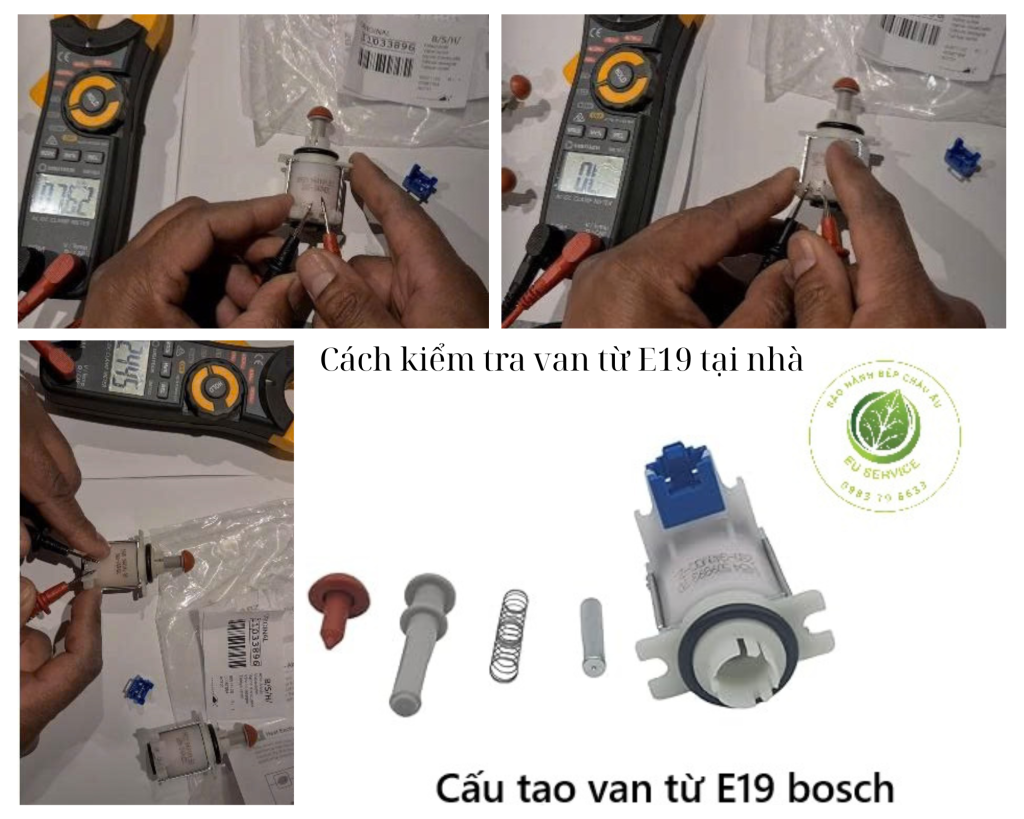 Cách kiểm tra van từ E19 tại nhà
