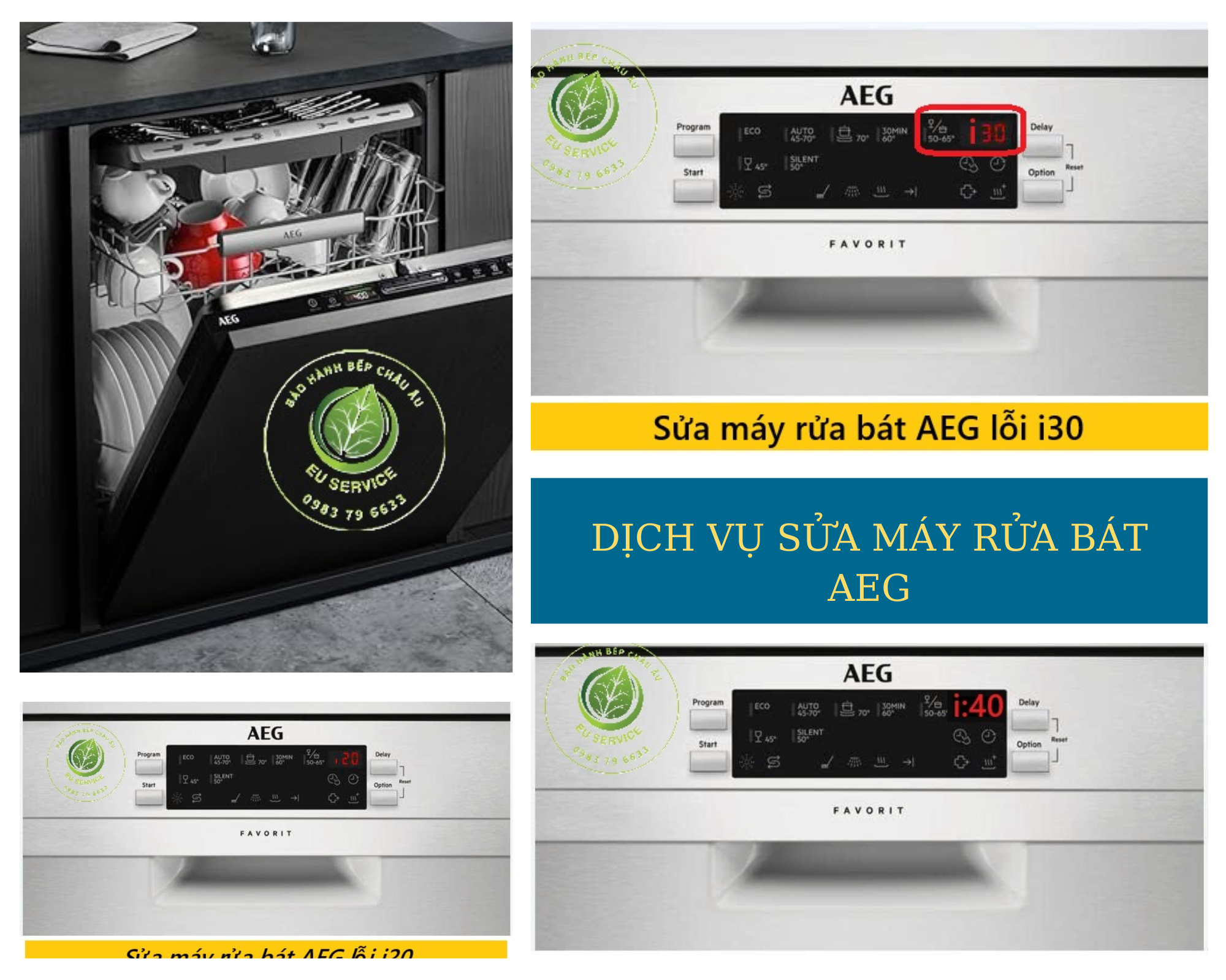 Dịch vụ sửa máy rửa chén AEG tại nhà