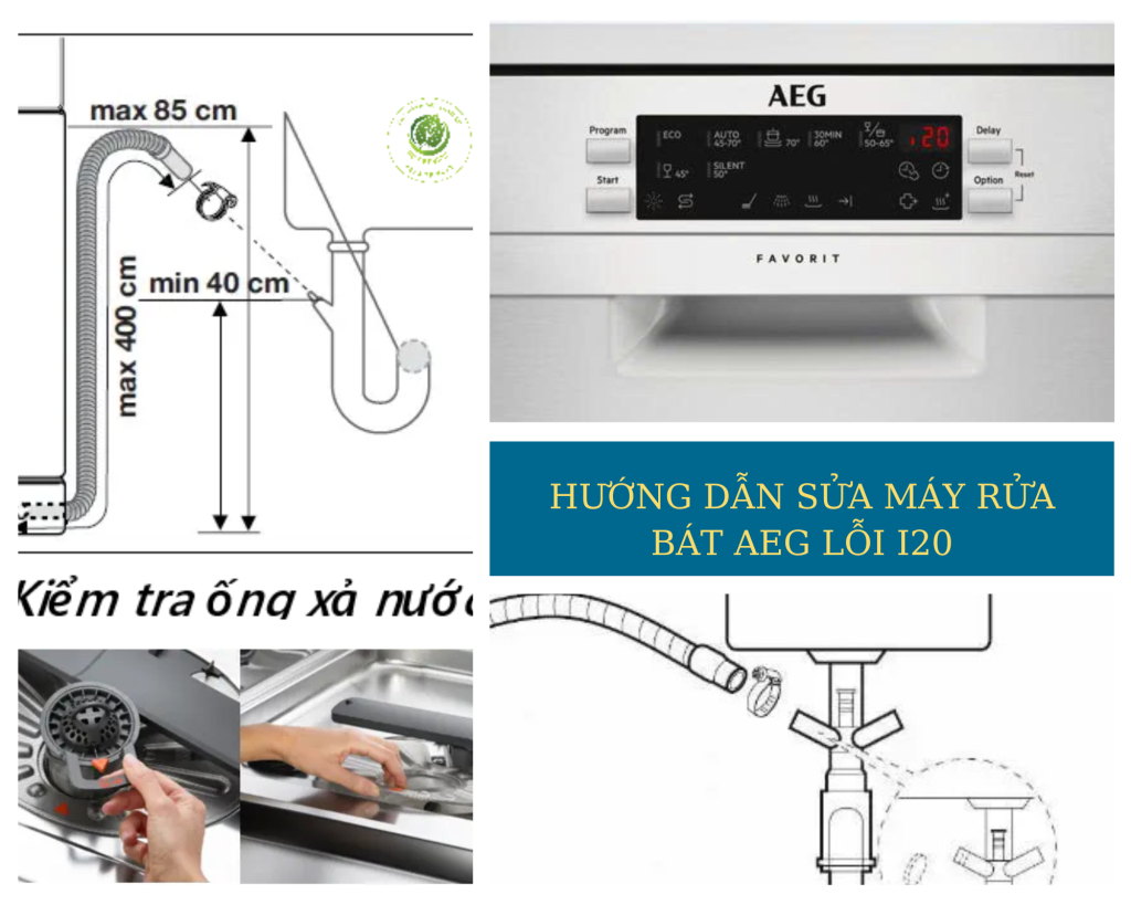 Hướng dẫn sửa chữa máy rửa bát AEG i20 tại nhà