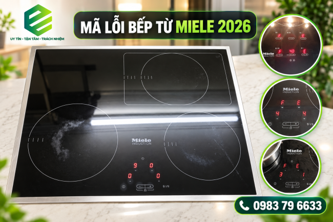 Mã lỗi bếp từ Miele 2026