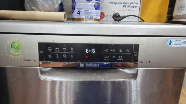 Nguyên nhân và cách sửa chữa máy rửa bát bosch lỗi E15