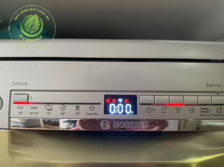 Sửa Máy rửa bát bosch tại nhà lỗi đèn báo muối và nước bóng