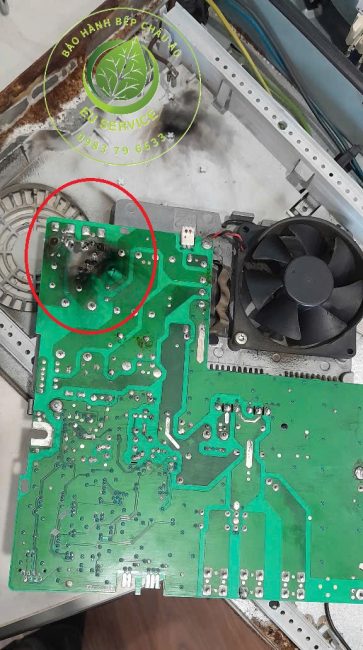Sửa bếp từ fagor hỏng bo mạch