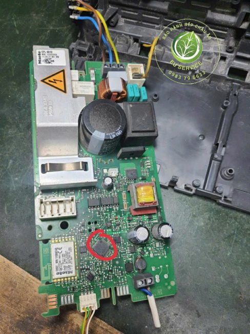 Sửa máy hút mùi miele lỗi bo mạch nguồn