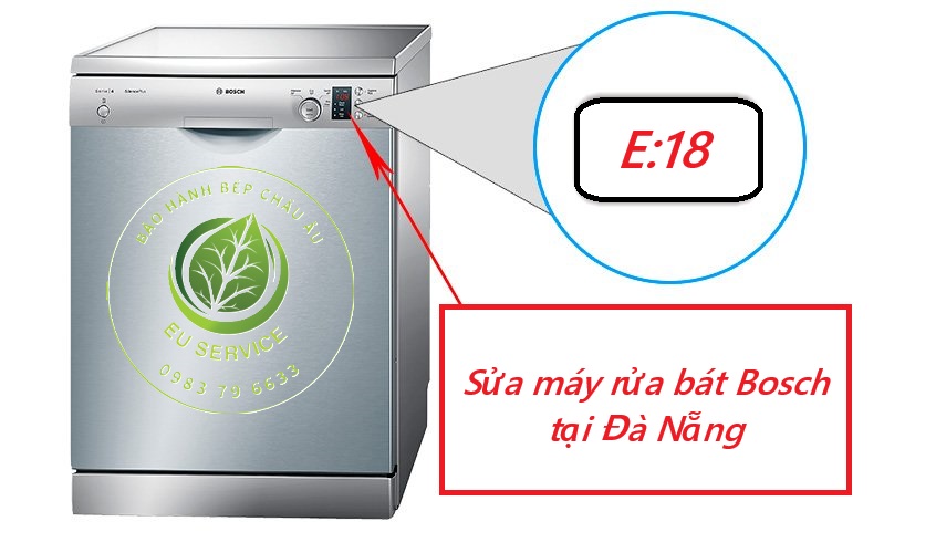 Sửa máy rửa bát Bosch E18 tại Đà nẵng