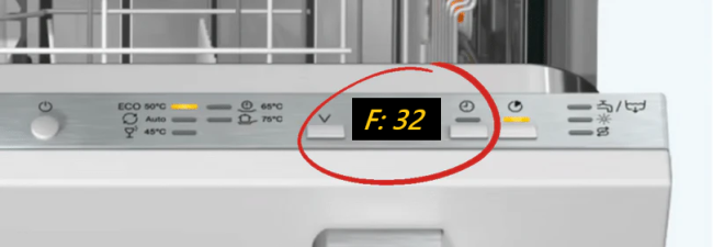 Sửa máy rửa bát Miele F32