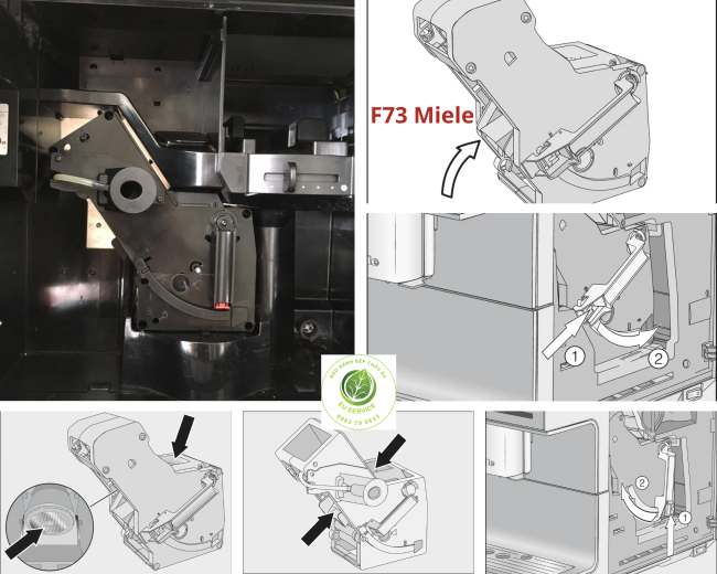 hướng dẫn chi tiết sửa máy pha cafe miele F73