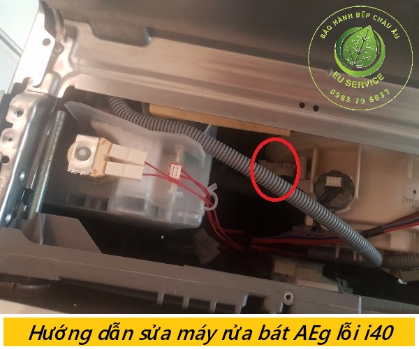 hướng dẫn xử lý lỗi i40 trên máy rửa bát AEG tại nhà