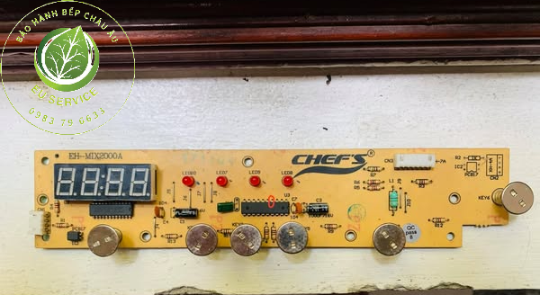 sửa bếp từ Chefs lỗi không nguồn - nguyên nhân hỏng bo khiển