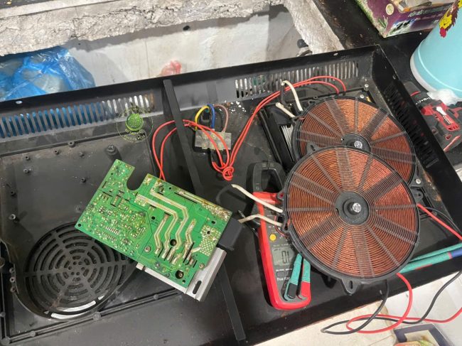 sửa bo mạch công suất bếp uber tại nhà