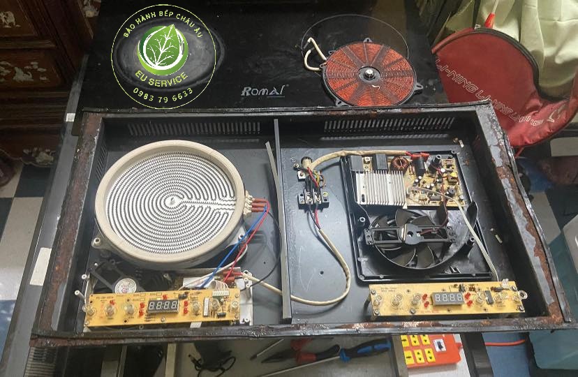 sửa chữa bếp từ romal không lên nguồn