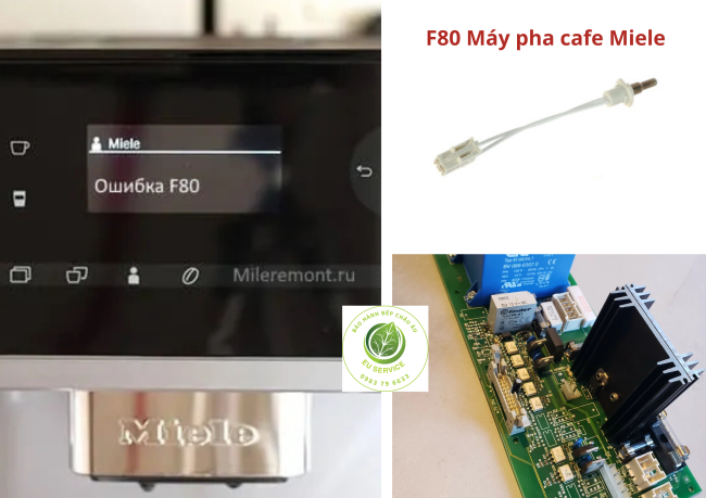 sửa chữa máy pha cafe miele lỗi F80 - Lỗi nhiệt độ không đủ