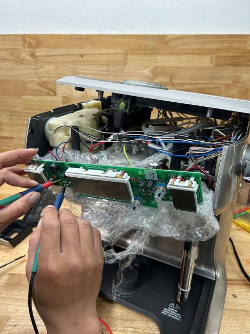 sửa lỗi không hiển thị máy pha cafe breville