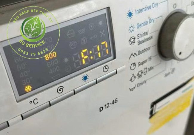 sửa máy giặt miele lỗi F17 - bơm xả lỗi