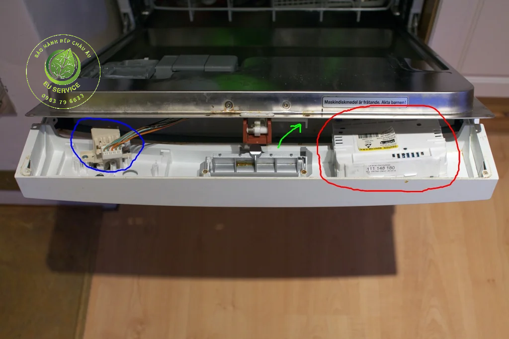 sửa máy rửa bát aeg lỗi bo mạch i60