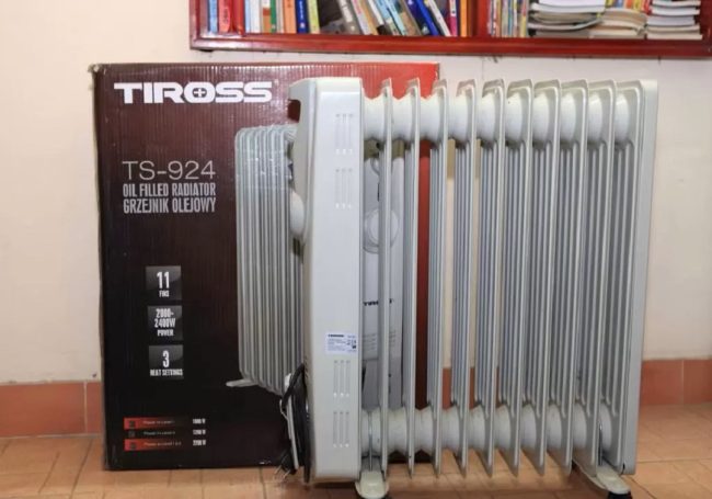 sủa máy sưởi dầu mùa đông