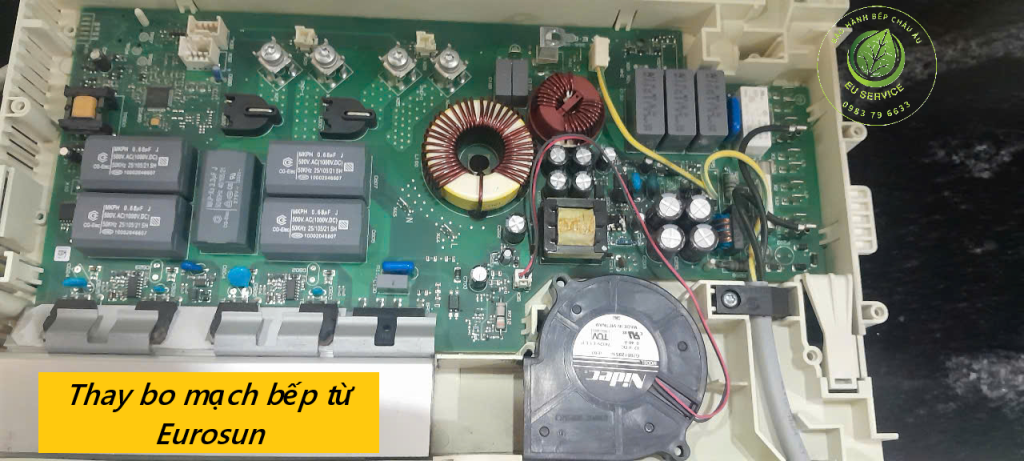 thay bo mạch bếp từ eurosun - lỗi mạch công suất igbt
