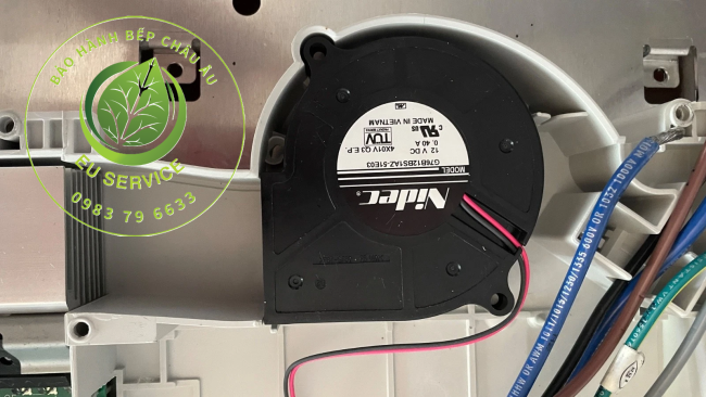 thay thế quạt làm mát bếp từ miele