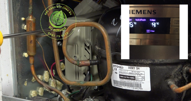 tủ lạnh siemens lỗi máy nén Block