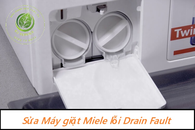 Máy giặt Miele lỗi Drain Fault