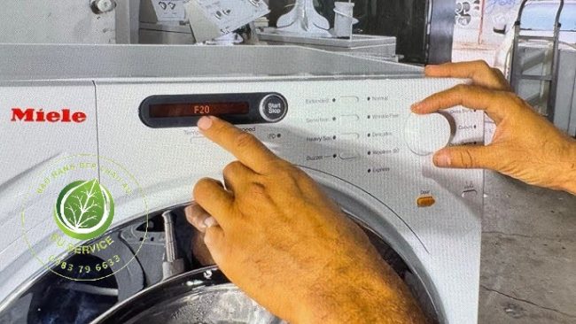 sửa máy giặt miele lỗi F20