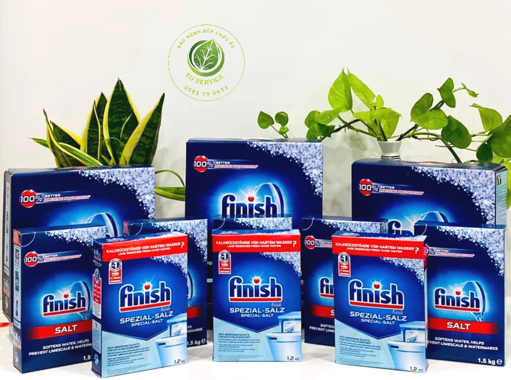 muối làm mềm nước dành cho máy rửa bát bosch