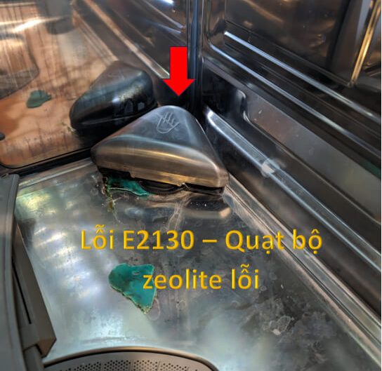 Sửa máy rửa bát bosch lỗi E2130 - nguyene nhân lỗi bộ phận Zeolite