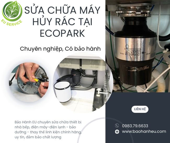 Sửa chữa máy hủy rác tại Ecopark