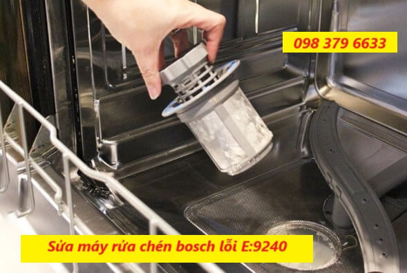 Nguyên nhân máy rửa bát Bosch lỗi E9240