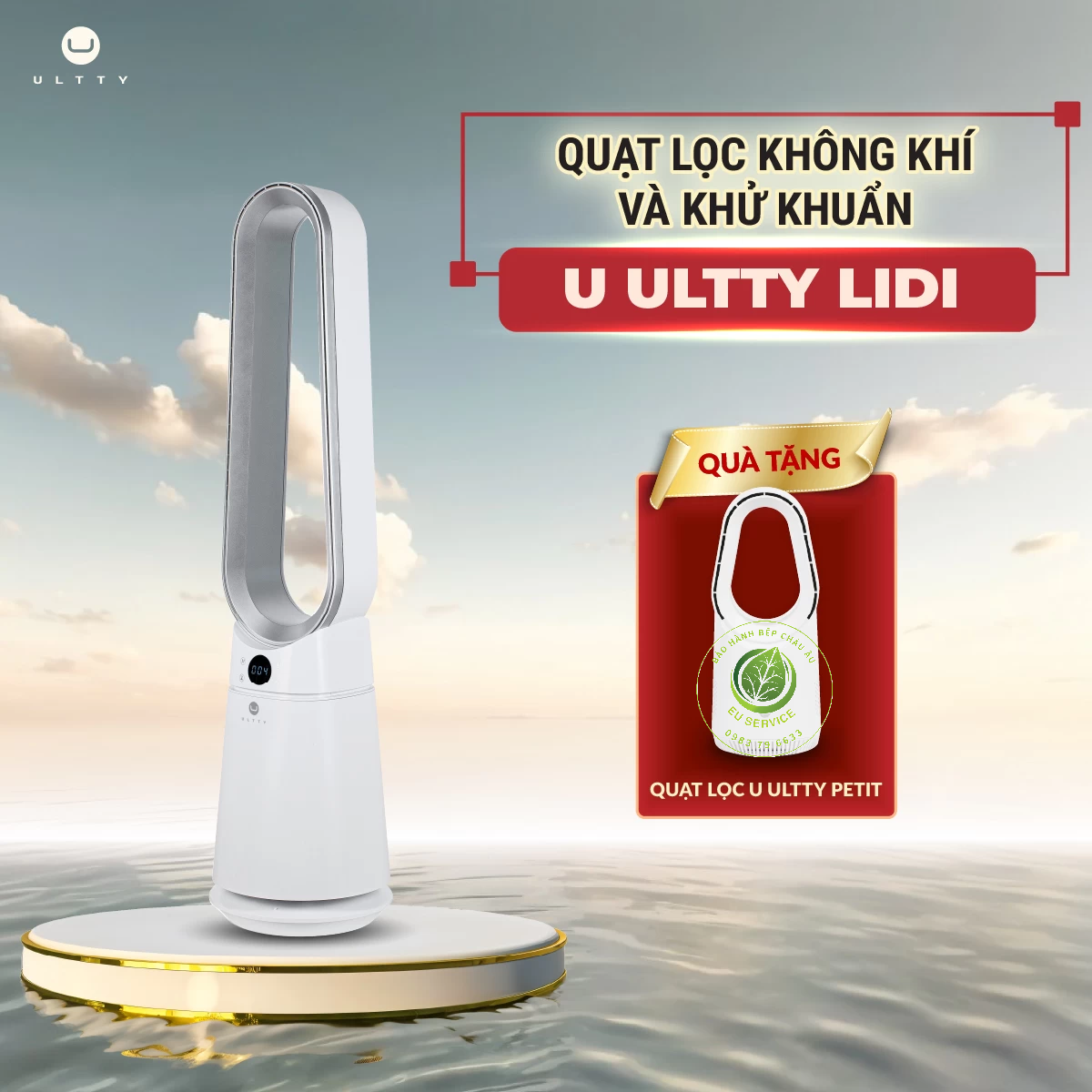 Bảo hành quạt không cánh U Ulttly