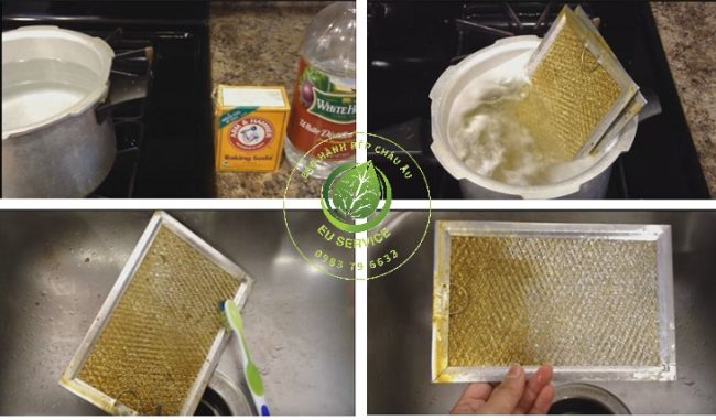 hướng dẫn vệ sinh lưới lọc mỡ hút mùi tại nhà