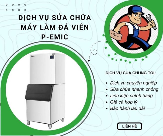Sửa chữa máy làm đá viên P-emic chuyên nghiệp, có bảo hành