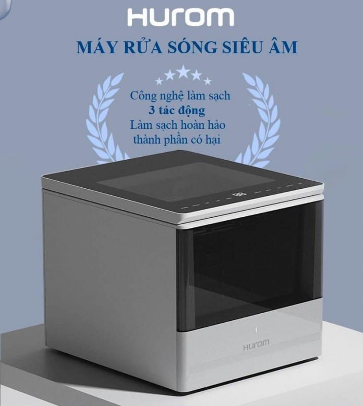 máy rửa thực phẩm bằng sóng siêu âm Hurom