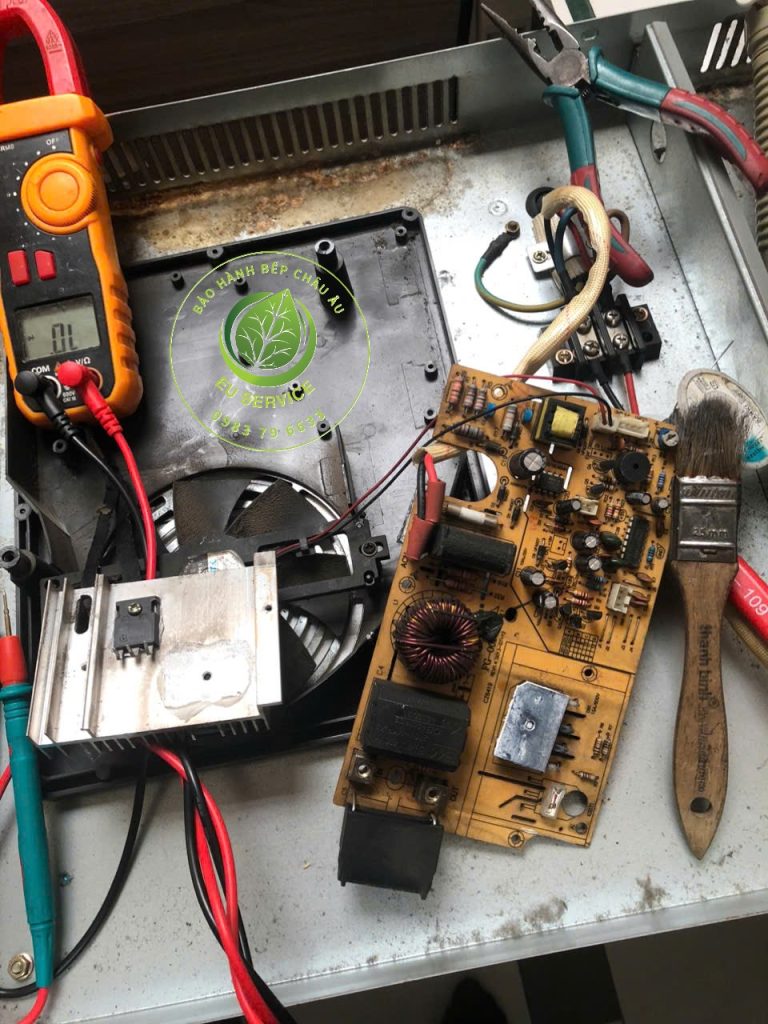 Sửa bo mạch bếp từ Malmo lỗi không nhận nồi