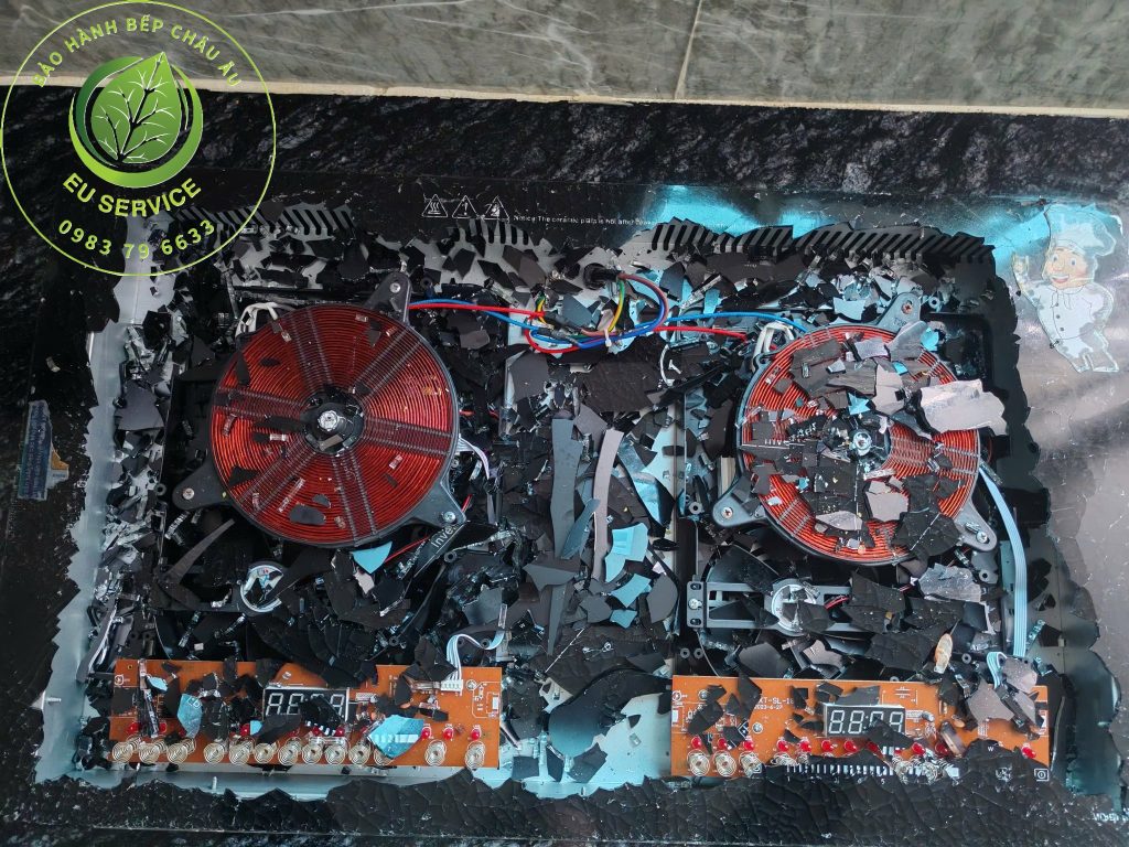 Mặt kính media nổ - vỡ