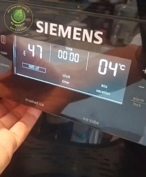 Tủ lạnh Siemens lỗi E47 nguyên nhân và cách sửa chữa