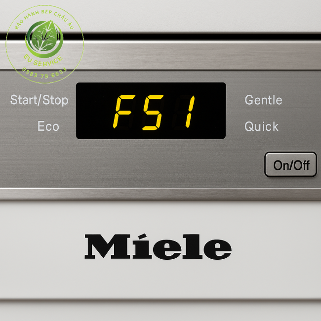 Hướng dẫn sửa lỗi F51 máy rửa bát Miele