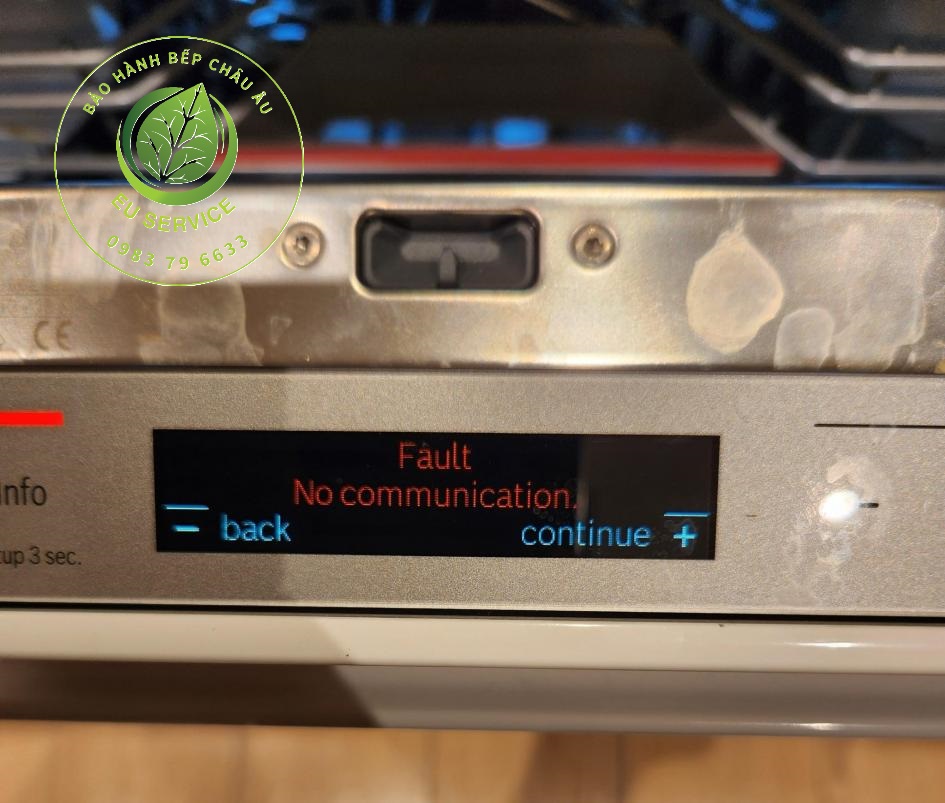 Sửa lỗi No communication trên máy rửa bát Bosch