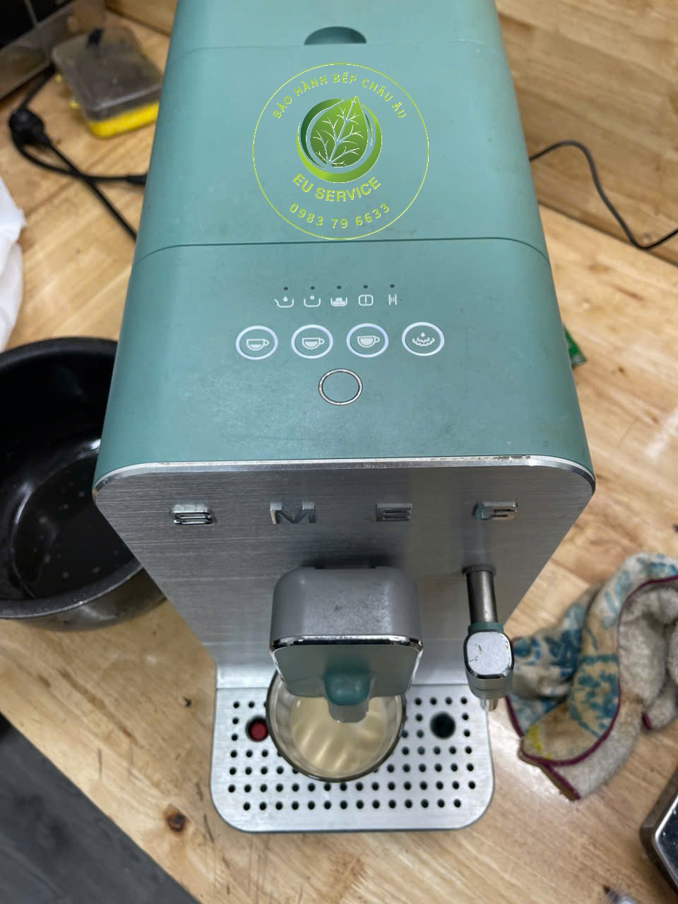 Sửa máy pha cà phê Smeg lỗi không xay được hạt