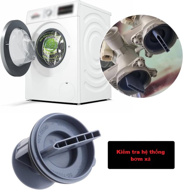 Kiểm tra bơm xả và hệ thống thoát nước thải