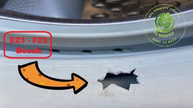 Nguyên nhân lỗi E23 F23 Máy giặt Bosch trong thực tế