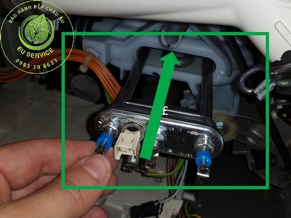 cách tháo thanh nhiệt máy giặt bosch