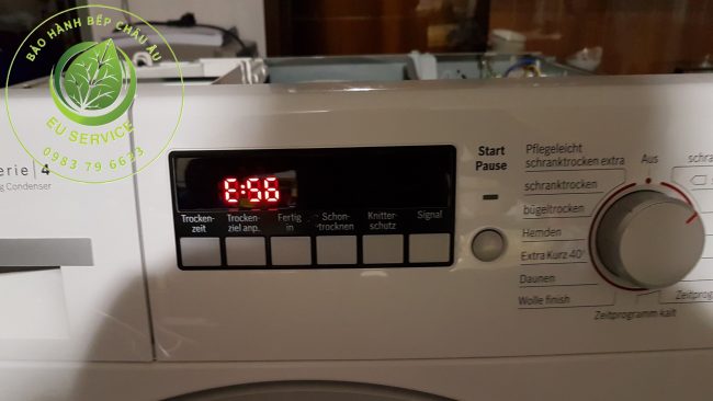 sửa máy giặt bosch lỗi E56 - lỗi mạch điều khiển